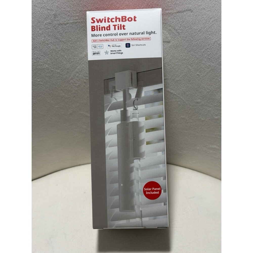 SwitchBot Blind Tilt Motorized Blind Opener Solar Panel Included White W2701600